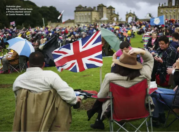 ??  ?? Yorkshire glee: the Ryedale Festival hosts a Proms-themed concert at Castle Howard, 2016