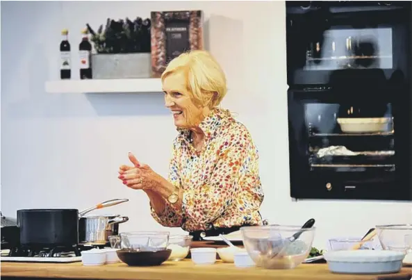  ??  ?? The queen of cakes Mary Berry reminds us of our own family matriarch