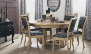  ??  ?? DEMAND: Tables such as the round Knightsbri­dge are increasing­ly popular.