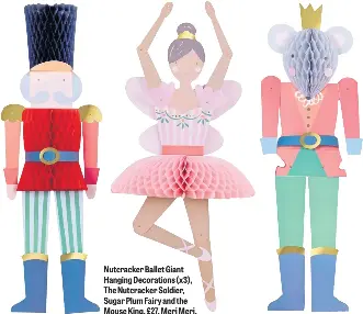 Nutcracker Ballet Giant Hanging Decorations