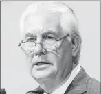  ??  ?? Rex Tillerson