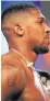  ??  ?? HANGING BACK: Anthony Joshua