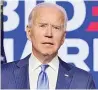  ??  ?? Biden se lesionó la pierna derecha el domingo y usaría una bota especial las próximas semanas.