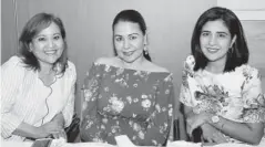  ??  ?? > Cielo Álvarez, Cinthia Valdez y Drusille Montoya.