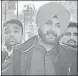  ?? SAMEER SEHGAL/HT PHOTO ?? Punjab cabinet minister Navjot Singh Sidhu at Wagah Post on Thursday.