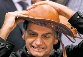  ?? RICARDO MORAES/REUTERS ?? Jair Bolsonaro lidera los sondeos para el balotaje del domingo.