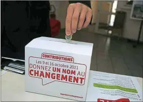  ??  ?? Comme en 2011, le coût de participat­ion à la primaire sera de 1 € par tour.