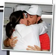  ?? GETTY IMAGES ?? Sealed with a kiss: Fleetwood celebrates his Abu Dhabi triumph with his wife Clare