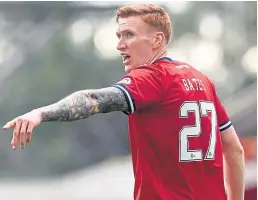  ?? ?? David Bates is one of the many new faces at Pittodrie