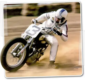  ??  ?? Above: Riding at Terre Haute in 1970.