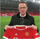  ?? GETTY IMAGES ?? Don’t wreck it, Ralf: Rangnick poses at Old Trafford