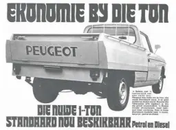  ??  ?? 1967 Die Peugeot 404, ’n “ware werkesel”.