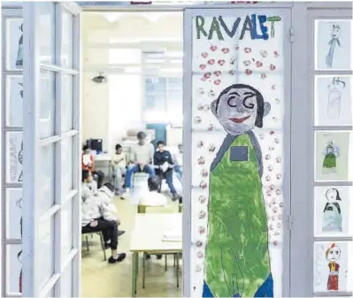  ?? Ferran Nadeu ?? Una aula de tercer de primària, en una escola del Raval.