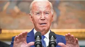  ?? EVAN VUCCI/AP ?? House Republican­s are insisting on sharp cuts, reopening a debate about government finances from earlier this year when President Joe Biden’s White House and Congress reached a compromise.