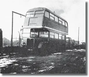  ??  ?? An ex-london bus ready for scrapping in Tat Bank, 1970