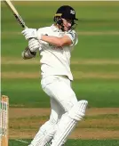  ??  ?? Somerset’s Tom Lammonby, left, celebrates his maiden century against Gloucester­shire at Taunton last summer, while Gloucester­shire’s James Bracey, right, was involved with the England senior squad during the winter