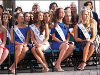  ?? WAYNE PARRY — THE ASSOCIATED PRESS ?? In this photo, Miss America contestant­s sit during a welcoming ceremony in Atlantic City, N.J. The next Miss America will be crowned on Sept. 10.