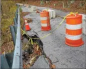  ?? PETE BANNAN — DAILY LOCAL NEWS ?? East Fallowfiel­d officials are expecting the total cost of repairing a section of Mortonvill­e Road along the Brandywine Creek to reach $1 million.