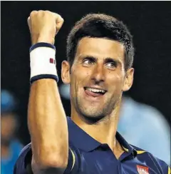  ??  ?? INSACIABLE. La mirada de Djokovic le delata: quiere más.