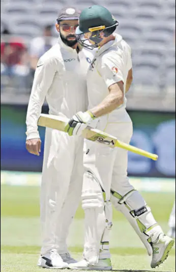  ?? AP ?? The loss in the Perth Test negated the advantage India gained in Adelaide, and it will be a tough task for Virat Kohli to regain superiorit­y against resurgent Australia led by Tim Paine (right).