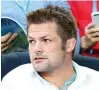  ??  ?? Admirer: Richie Mccaw