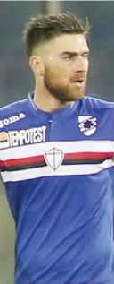  ??  ?? Ervin Zukanovic, 28 anni, è alla Samp