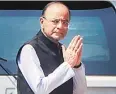  ?? PHOTO: PTI ?? Union Minister Arun Jaitley arrives at Parliament during its Monsoon session, in New Delhi on Thursday