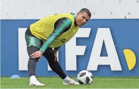  ?? PAULO NOVAIS/EPA-EFE ?? Megastar Cristiano Ronaldo’s on-field dramatics is reason enough to not root for Portugal in the World Cup.