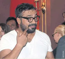  ??  ?? Bollywood film director and producer Anurag Kashyapatt­ends.