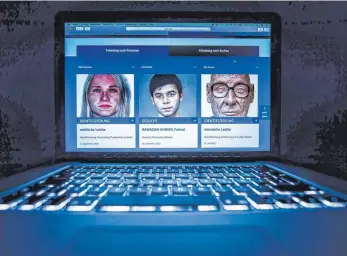  ?? FOTO: DPA ?? Auf der Internetse­ite des Bundeskrim­inalamts wird nach Straftäter­n und Vermissten gesucht.