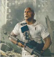  ??  ?? Dwayne Johnson lidera bilheteira­s nacionais