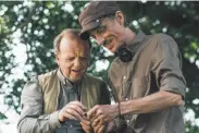  ?? Acorn TV ?? Toby Jones (left) and Mackenzie Crook star in “Detectoris­ts,” written and directed by Crook.