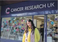  ??  ?? Cancer Research UK’s Sharon Smith is one of the Fort William charity shop managers struggling to find volunteers.