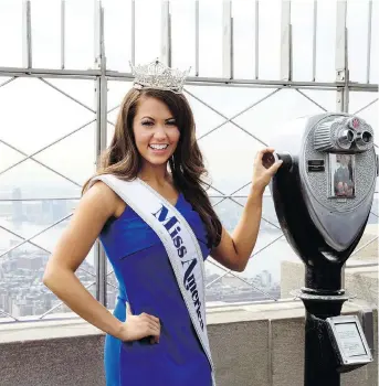  ?? MARY ALTAFFER/THE ASSOCIATED PRESS ?? Miss America 2018 Cara Mund levels charges of bullying, silencing and manipulati­on against senior leadership figures in the Miss America organizati­on, who reject her claims.