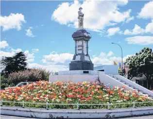  ?? PHOTO: ODT FILES ?? The Alexandra war memorial is just one of Central Otago’s memorials which contains errors.