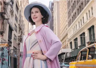  ?? AMAZON PRIME ?? Shows such as The Marvelous Mrs. Maisel, about a Jewish divorcée who becomes a standup comic in the 1950s, have kept Yiddish in the spotlight.