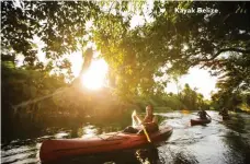  ??  ?? Kayak Belize