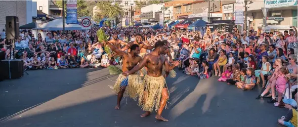  ?? Photos: DEPTFO News ?? Fijian meat-workers under the Australian Pacific Labour Scheme (PLS) who participat­ed at the Tarnworth Annual Multicultu­ral Festival last weekend.