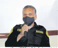  ??  ?? | Coronel PNP Edwin Molina Zambrano, jefe de la Región Policial de Moquegua. |