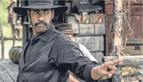  ?? Picture: PA. ?? Denzel Washington in the remake of the Magnificen­t Seven, which has infuriated Jim, an ardent fan of the original.