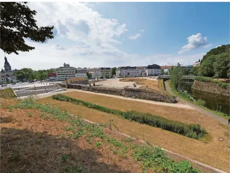  ?? FOTO: IRIS MAURER ?? Blick auf den Ravelin V in Saarlouis.