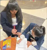  ?? ?? Henderson HOSA students prepare to compete at the Pennsylvan­ia HOSA Conference.