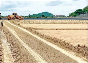  ?? SUPPLIED ?? The landfill under constructi­on in Kampong Chhnang province in 2021.