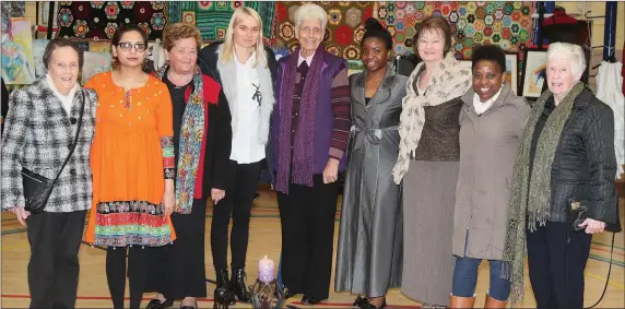  ??  ?? Some of the organisers and exhibitors at the Internatio­nal Craft Fair on Internatio­nal Women’s Day in Ballsgrove.