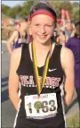  ?? ?? Junior Blackhawk girls cross country runner Bailey Walker won sixth place.