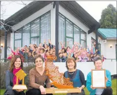  ??  ?? One of the many highlights for Katikati Community Centre Manager Chris Ridder during her after almost 24 years was winning the TrustPower Western Bay of Plenty and Tauranga Community supreme and Joan Kehely Awards in 2006.