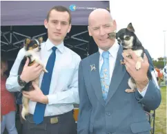  ??  ?? Nathan and David Sempel of Bunyip were among the large number of dog exhibitors at last year’s Bunyip Show with their long coat and smooth coat chihuahuas.