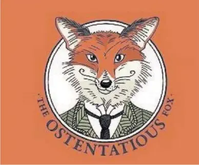  ??  ?? Fantastic Mr Fox The Ostentatio­us Fox restaurant has a brand new eye-catching logo