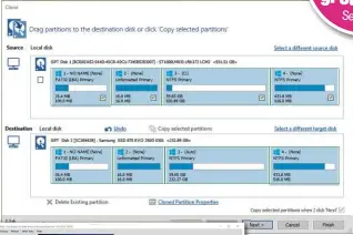  ??  ?? LEFT Macrium will ensure the partition fits perfectly