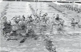  ?? COURTESY PHOTO ?? The Towson men’s swimming and diving team won the Colonial Athletic Associatio­n championsh­ip at the Christians­burg Aquatic Center last week.